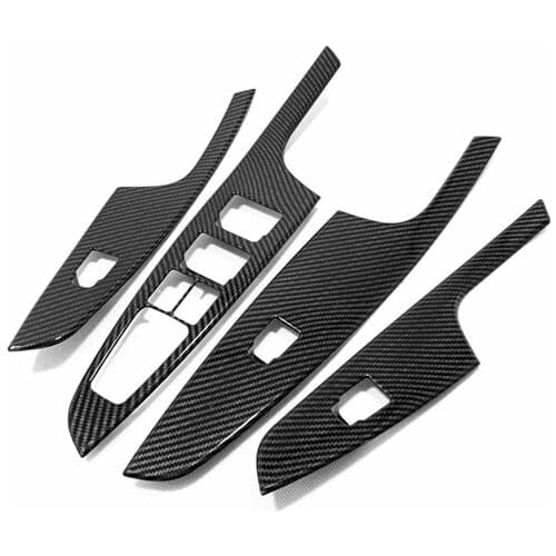 ABS Chrome Door Window Glass Panel Armrest Lift Switch Button Cover Trim For Hyundai Tucson 2015-2019 Car Accessories Car Parts