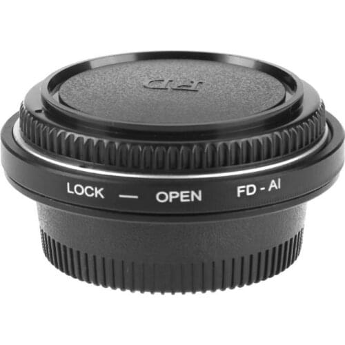 Camera Lens Mount Adapter with Optical Glass for CANON FD Lens to NIKON AI DSLR Body Mount Adapter Infinity Focus FD-AI