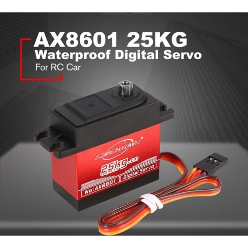 AUSTARHOBBY AX8601 4.8-6.0V 25KG 0.15 Sec/60 Waterproof Torque Full Metal Gear Digital Servo For RC Car Toys Accessories Parts