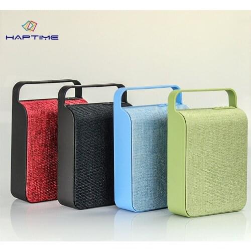 Fabric Art Bluetooth Speaker Wireless Portable Speaker High Power HIFI Bass Stereo Loudspeaker With Handle Support TF FM Radio