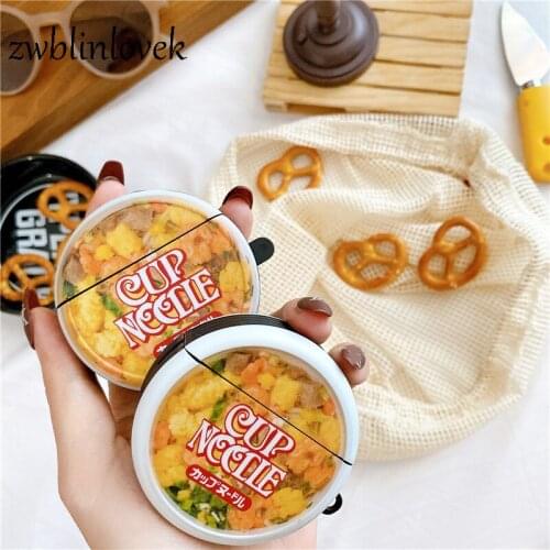 Delicious food instant noodle case for huawei freebuds 3 charging case soft silicone wireless bluetooth headset protective cover