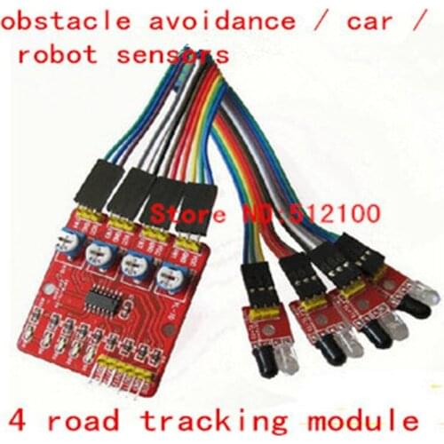 5PCS Four-way infrared tracing / 4 road tracking module / transmission line modules / obstacle avoidance / car / robot sensors