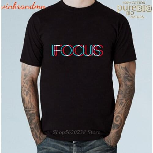 New Colorful 3D Style Trend Vaporwave FOCUS funny Print Mens T-shirt O-neck Fashion Vintage Tshirt Brand Harajuku Letter Design