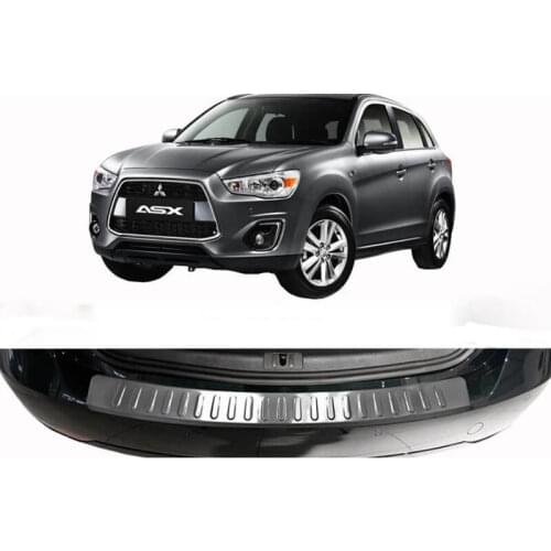 Rear Bumper Sill Cover S. Steel Rear Bumper Protector Rear Bumper Guard for Mitsubishi ASX 2014 2015 2016 2017 2018