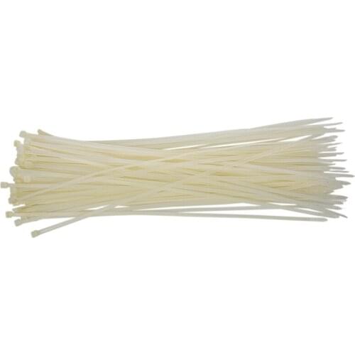 Cable Ties Wraps / Zip Ties, White 100pcs 400mm X5mm