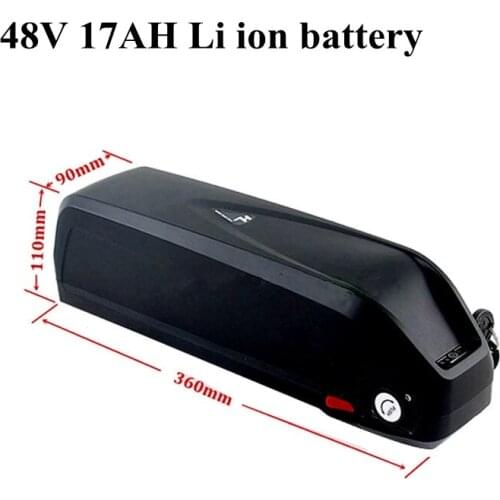 48V 17AH Lithium-ion Electric E Bike Battery Hailong Ebike with 30A BMS with 3400mah 18650 Cells for Bafang Bicycle Motor