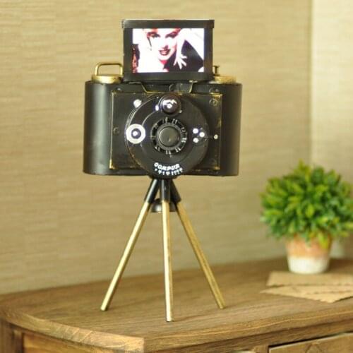 2016 NEW Vintage Iron Tripod Camera Model,Desktop Creative Home Furnishing,Window Display Props,Study Room Partition Decoration