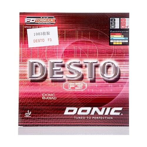 Genuine DONIC table tennis Desto F3 MAX rubber Made in Germany Cake sponge ping pong pimples in rubbers