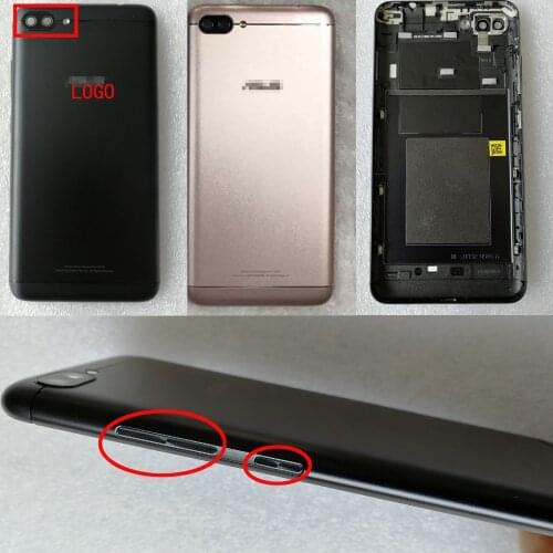 100% Orig New 5.5" For ASUS Zenfone 4 MAX ZC554KL X00lD 5.5" Rear Back Housing Battery Cover with Side Key