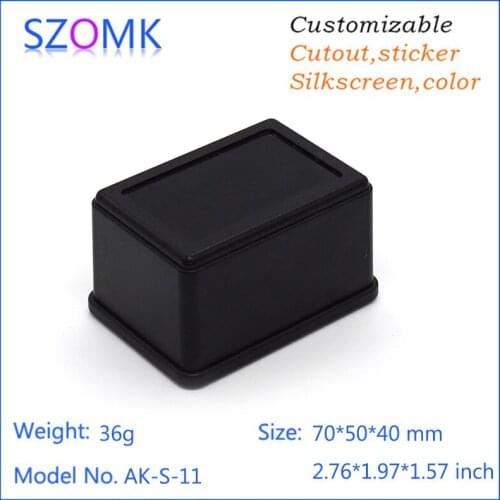 4 pcs, 70*50*40mm plastic case diy box pcb plastic enclosure electrical junction box szomk plastic box for electric project