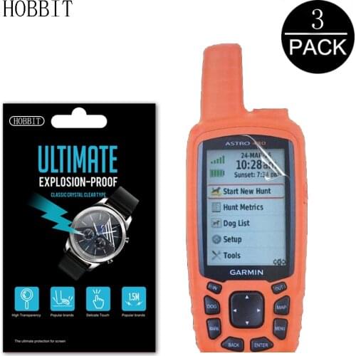 3Pcs 5H Anti-shock PET Film For Garmin Astro 430 GPS Accessories Scratch Resistant Screen Protector LCD Screen Guard Film