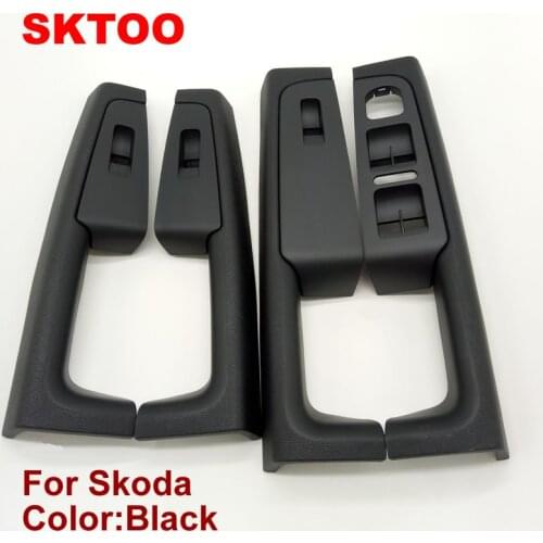 SKTOO (Black)For Skoda Superb Inner door handle door armrest switch box inside the door of the glove package