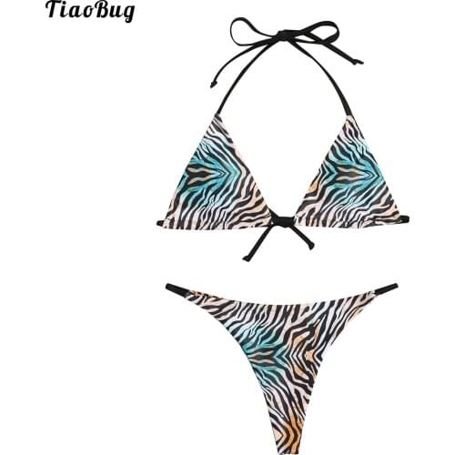 TiaoBug Striped Swimwear