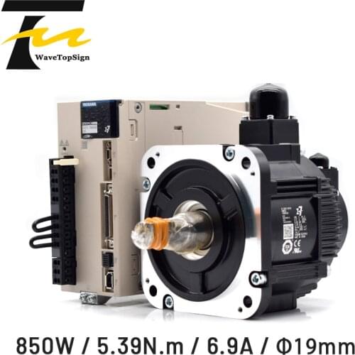 YASKAWA 850W Servo Motor SGM7G-09AFC61 + Driver SGD7S-7R6A00A202 + Connection Cable 5Meter