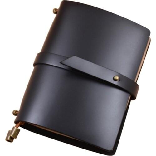 Genuine Leather Writing Journal Notebook Refillable, Pocket Vintage Leather Travel Journal Diary, Handmade Travelers Notebook