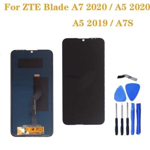 New 2020 display For ZTE BLADE A7 2019 LCD display Touch Screen digitizer assembly for ZTE A7 2020 A5 2020 A7S LCD repair parts