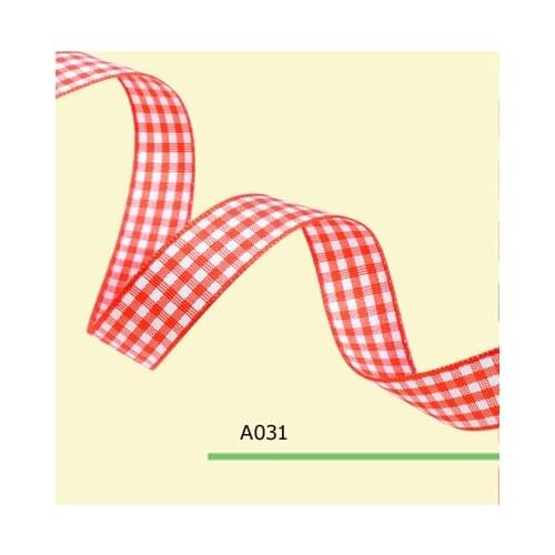 1 Inch 2.5cm checked plaid gingham ribbon