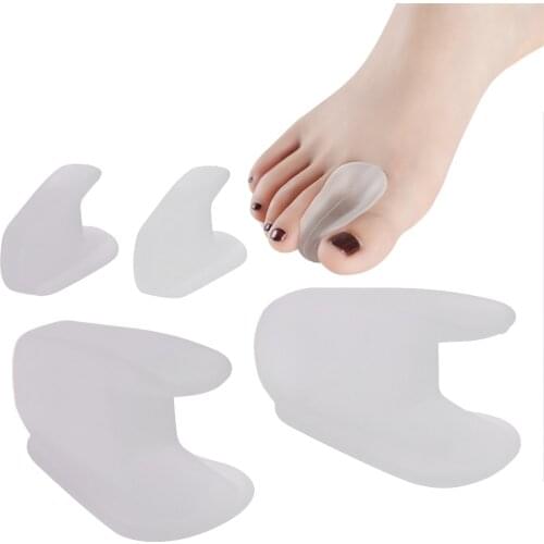 1 Pair Silicone Bone Thumb Orthotics Corrector Hallux Valgus Toe Separator Feet Care Thumb Orthotics Foot Care Tools 2017 S/L