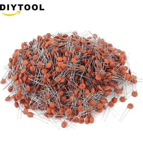 100pcs Ceramic Disc Capacitors 50V 100nF 0.1uF 104pF