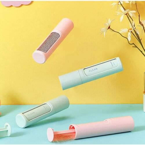 2 In 1 Clothes Cleaning Lint Brush Rotating Reusable Pet Hair Remover Portable Dust Fuzz Hair Remover Home Cleaning Tools