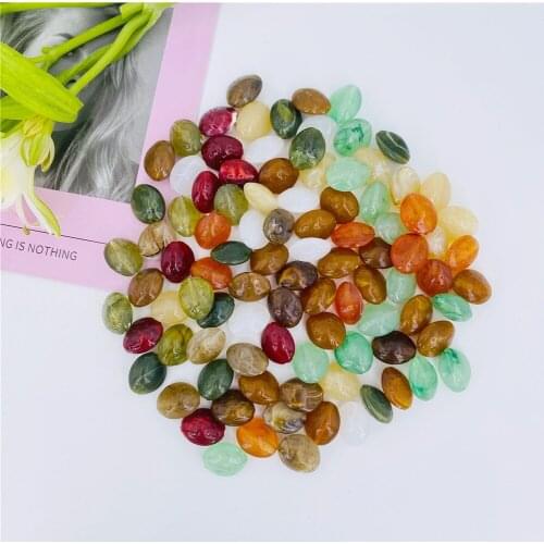 20pcs 10x13mm Acrylic Loose Beads Imitation Stone Spacer Beads For Jewelry Making DIY Ring Earring Pendant Necklace Accessories