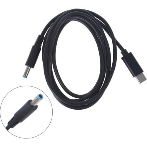 G99B 20V 3-5A Type-C Charger Adapter Compatible with HP-Laptop Type-C PD Power Adapter Converter to 4.5x3.0 DC Plug