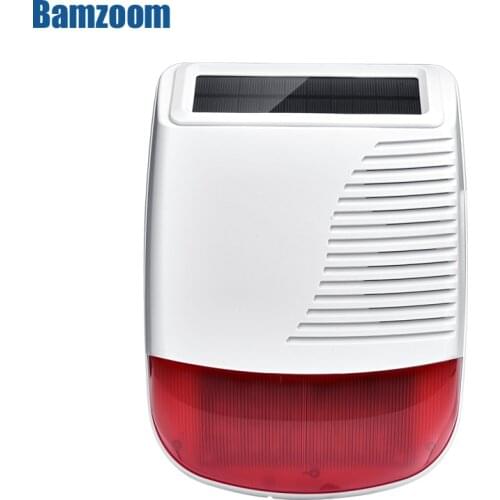 Wireless Solar Strobe Siren Waterproof 433MHz For Our PG103 106 107 W2B W3B W4B Home Burglar Wifi GSM Alarm System