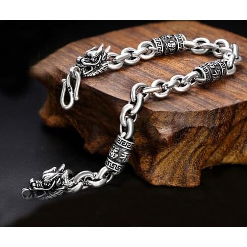 The New Blessing Faucet Bracelet Mens Trendy Male Personality Trendy Domineering Simple Retro Jewelry Accessories