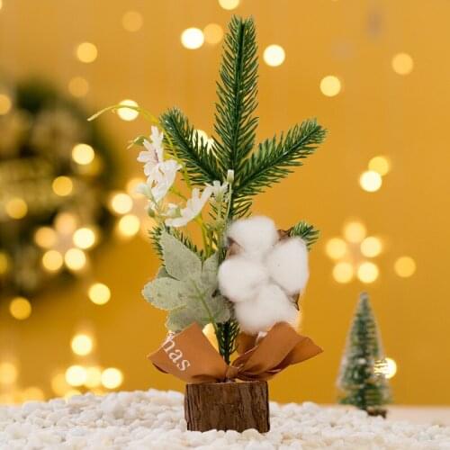 25CM Decoration Mini Christmas Tree For Home Desktop Ornaments DIY Shooting Props Scene Decoration New Year Home Decor Supplies