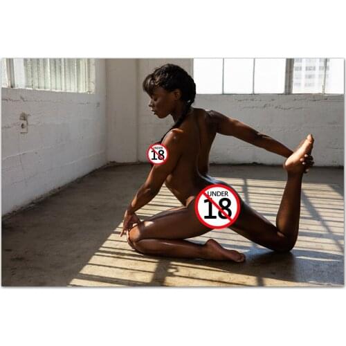 Decorative Wall Art Canvas Paintings Sexy Black Girl Posters and Prints Wall Picture For Living Room Decor