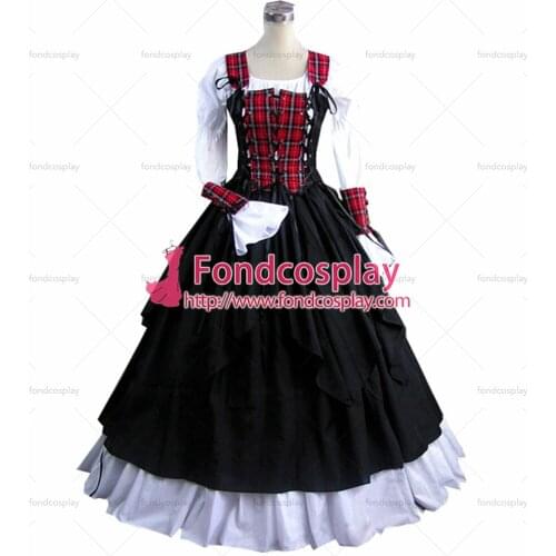 Gothic Lolita Punk Medieval Gown Figure Ball Long Evening Dress Jacket Tailor-made[CK1371]