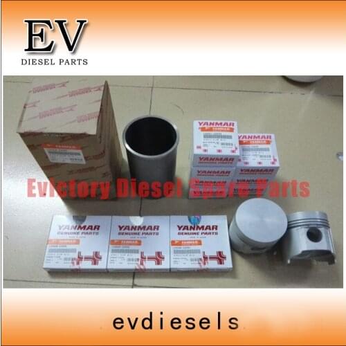 For Komatsu PW20-1 Excavator 3TN82 3T84 3D84-1 piston piston ring cylinder liner full gasket kit and 3D84-1 bearing set
