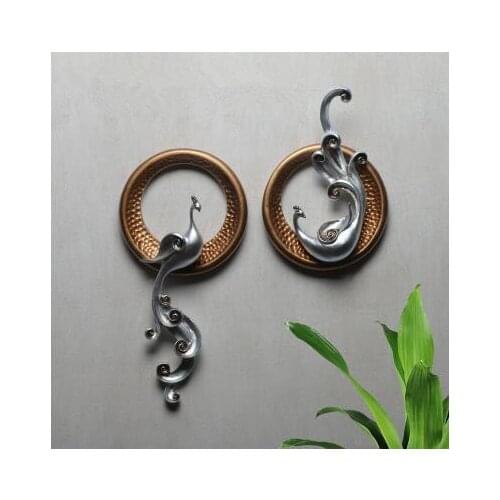 European wall decoration, vintage phoenix bird wall hanging, wall decoration pendant, three-dimensional wall hanging