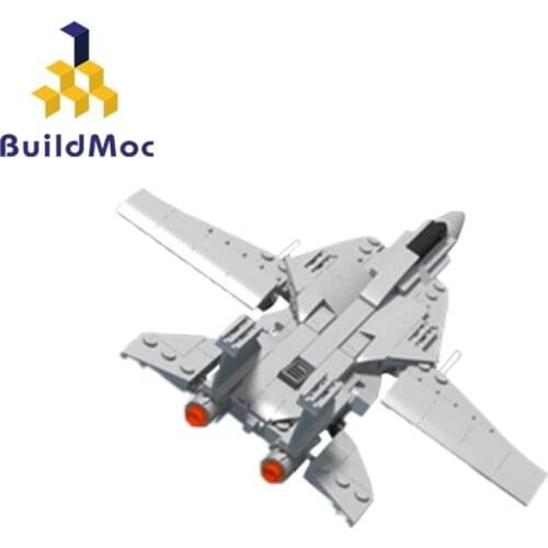Buildmoc Military Fighter Plane Tomcat 202PCS Bricks MOC Model Building Blocks Toys for Children DIY Military Toy Kids Gifts