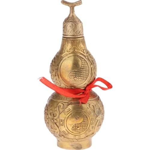 China Bronze Copper FengShui BAGUA Pumpkin Longevity Cucurbit Pumpkin
