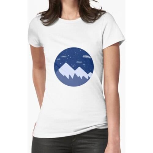 Cool Mountain T-Shirt Print Top