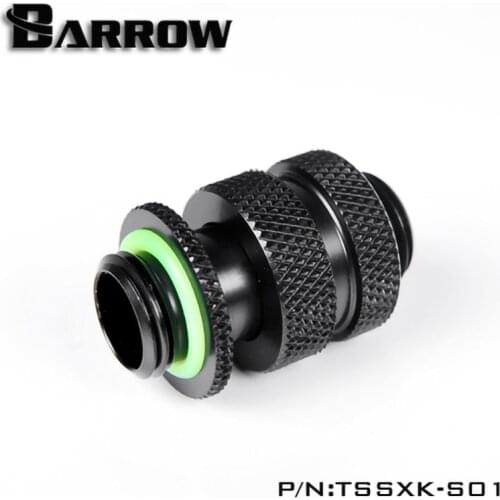 Barrow Dual G1/4" Adjustable Aqua Link Pipe (16-22MM/22-31MM/41-69MM), Male To Male Connector Fitting TSSXK-S01