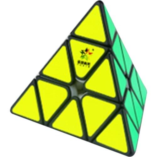 YuXin Huanglong Magnetic Pyramid Shape Magic Cube Puzzle Toy for Brain Training - Colorful Bright Red