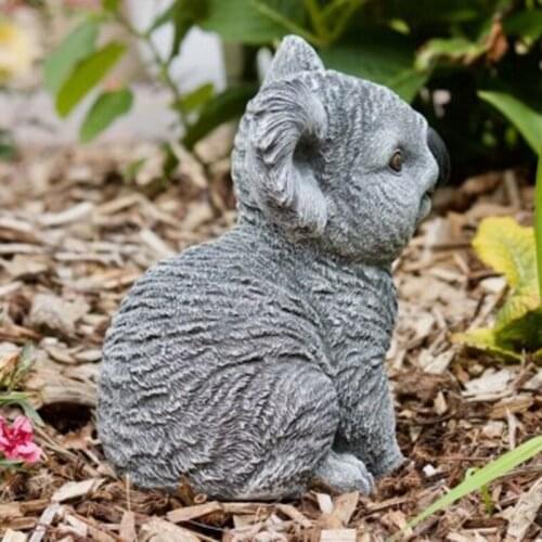 Cute Koala Statue Garden Yard Ornament Resin Sculpture Weather Resistant Ornament XH8Z