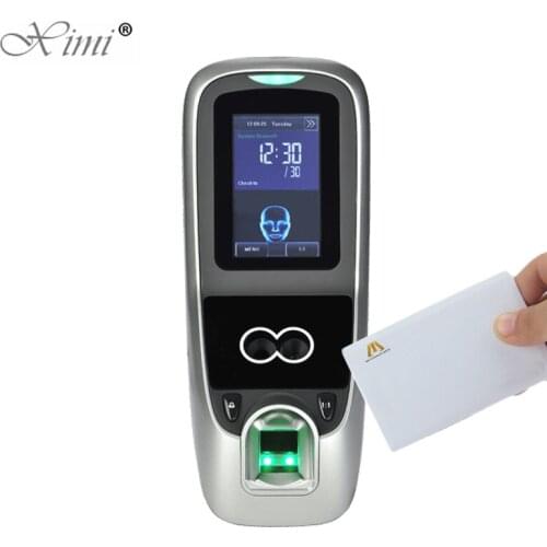 Multibio700 Biometric Face And Fingerprint Access Control Door Control System Linux System With MF IC Card Reader With TCP/IP