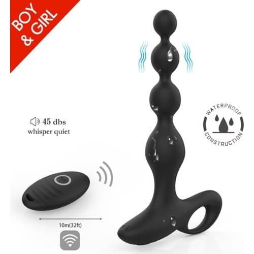 Male Prostate Massage Vibrator Anal Plug Silicone Waterproof Prostate Stimulator Butt Plug Delay Ejaculation Sex Toys For Men