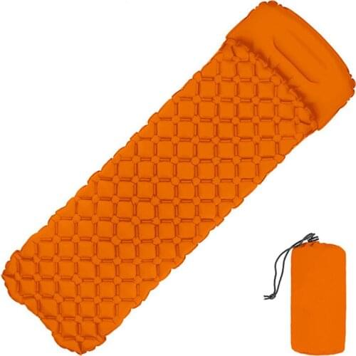 Inflatable Sleeping Pad Camping Mat with Pillow Air Mattress Sleeping Cushion Inflatable Suit Three Seasons