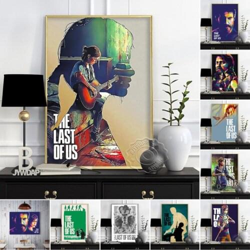 Game The Last Of Us Series Wall Decor, Joel Canvas Painting, Ellie Prints Poster, Video Game Posters, Bar Pub Club, Art Prints