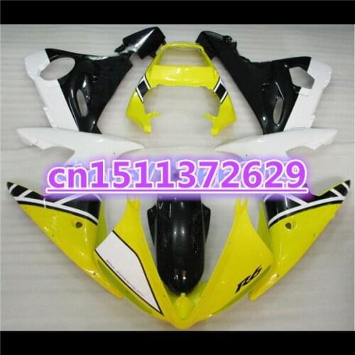 NEW ABS Fairing bodywork for YZF R6 2003 2004 2005 YZF-R6 03 04 05 yellow black white YZFR6 600 03-05 fairing kit-Dor D