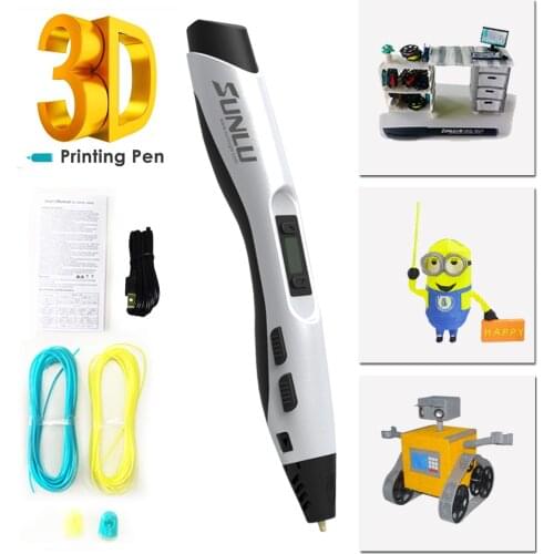 New 3D Original Draw Printing Pen USB Intelligent Safety ABS /PLA / PCL Filament Toy DIY Gifts Creative Birthday Present Drawing