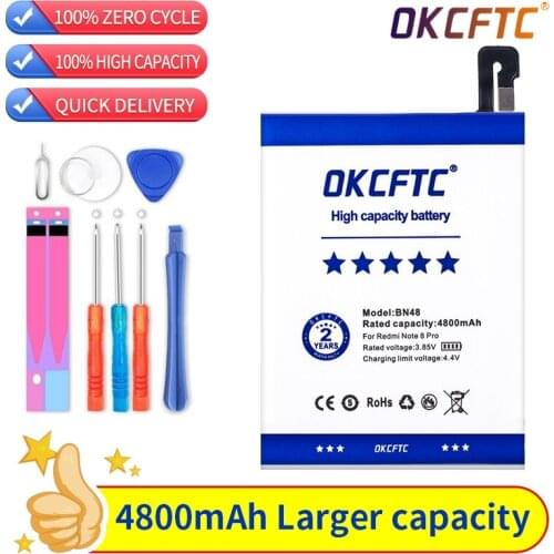 Original Replacement Battery For Xiaomi Redmi Note 6 Pro Note6 Pro BN48 Genuine Phone Battery 4800mAh