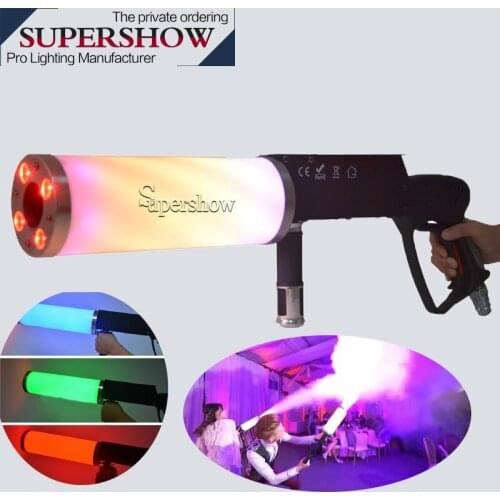 Pistola Handhold Led Co2 Gun 4x3w RGB Party Led Dj Stage Co2 Jet Machine for night club stage equipment