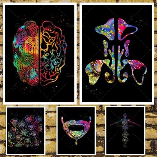 Heart Surgery Artificial Intelligence Circuit HD Canvas Painting Now Template Painting