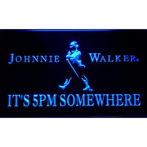 440 Its 5 pm Somewhere Johnnie Walker LED Neon Light Signs