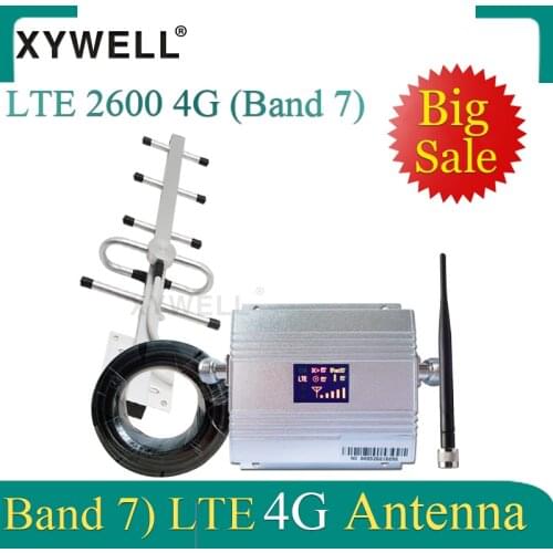 70dB Gain 2600mhz FDD LTE Band7 4g signal Booster 2600 Cellular amplifier GSM Signal Repeater LTE 2600 4G Mobile Network Booster